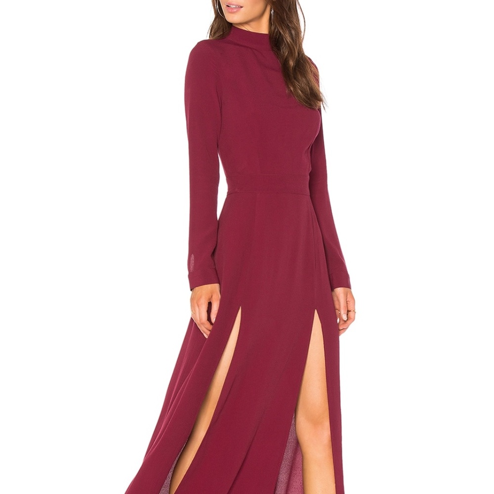 Flynn Skye Cedar Maxi Dress, Maroon, Size S